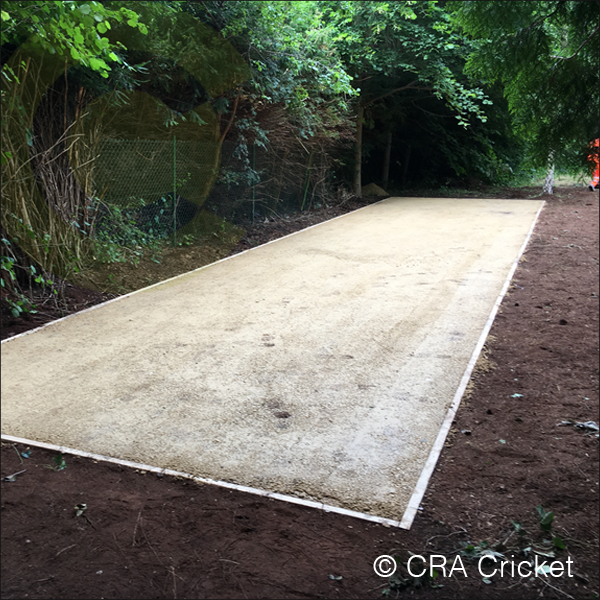 Cricket artificial pitch foundation