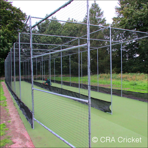 Professional cricket pitch practice area installations