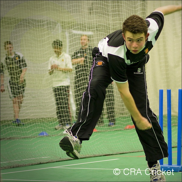 Indoor cricket net track way