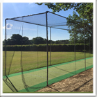 Steel in ground cricket cage