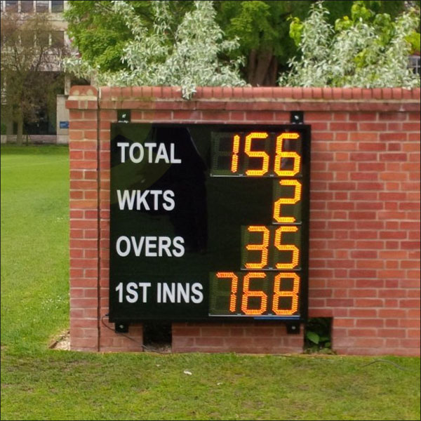 Wall mounted cricket scoreboard